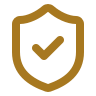 Shield with a tick icon