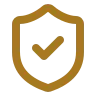 Shield with a tick icon