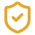 Shield with a tick icon