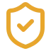 Shield with a tick icon